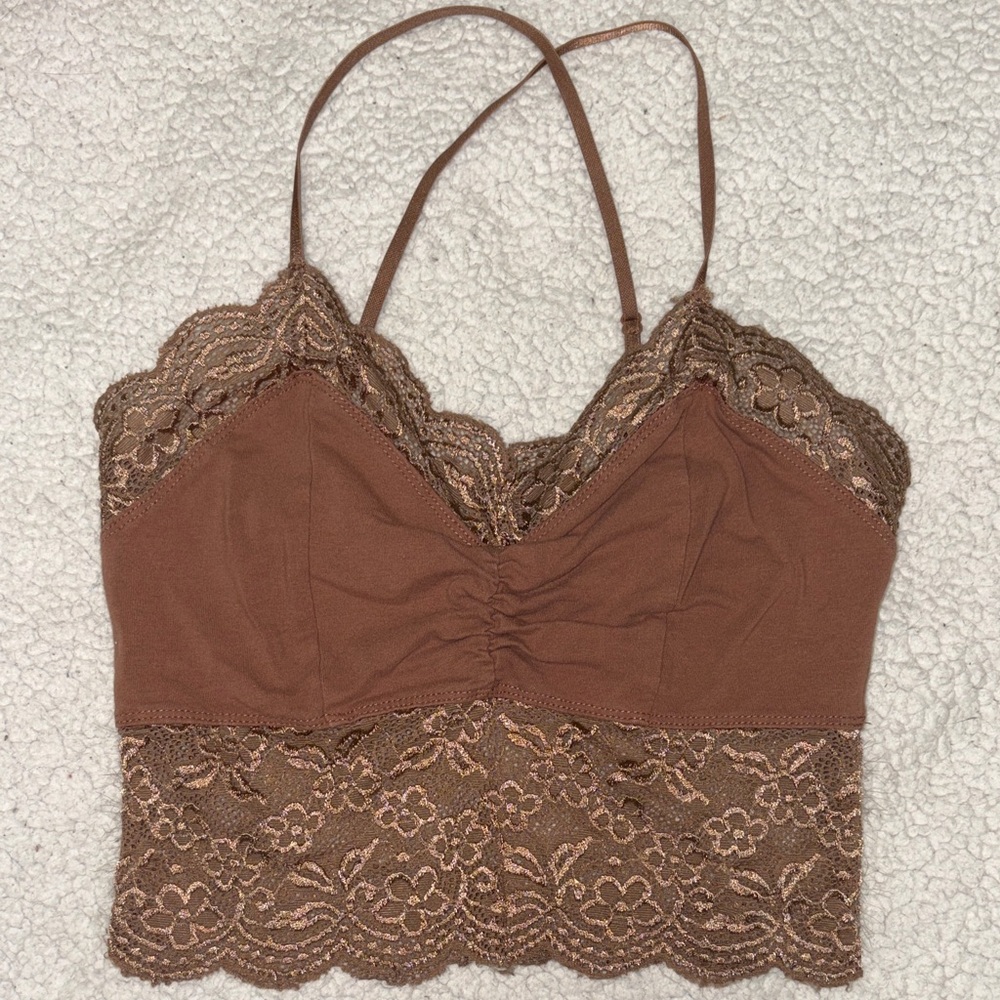 Brown Lace Bralette